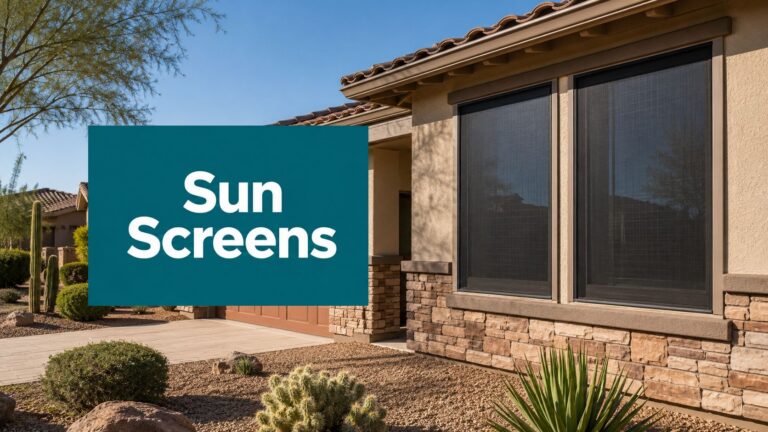 Arizona Sun Screens: A Guide to a Cooler Home & Lower Bills