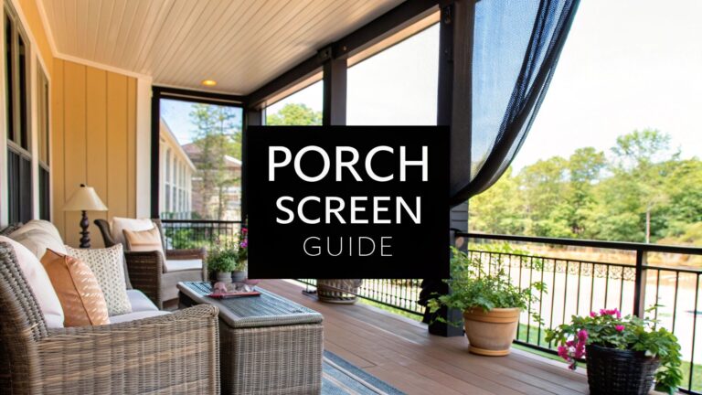 Best Screen for Screened Porch: Find the Right Fit
