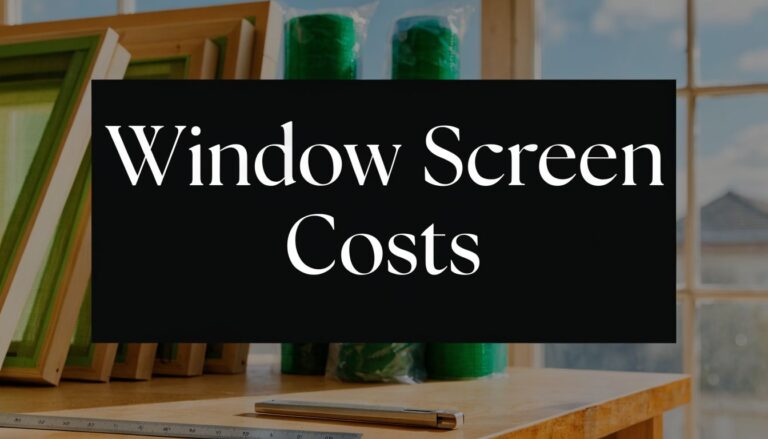 Cost of New Window Screens: A 2026 Arizona Price Guide