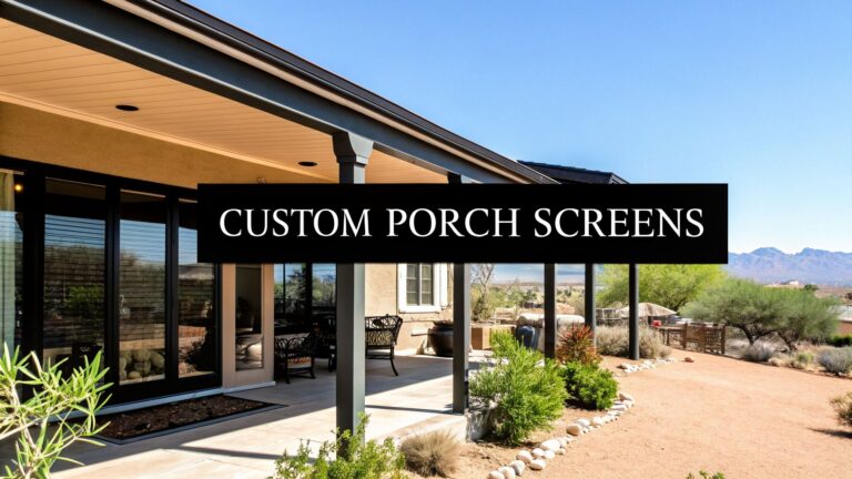 A Homeowner’s Guide to Custom Porch Screens in Arizona