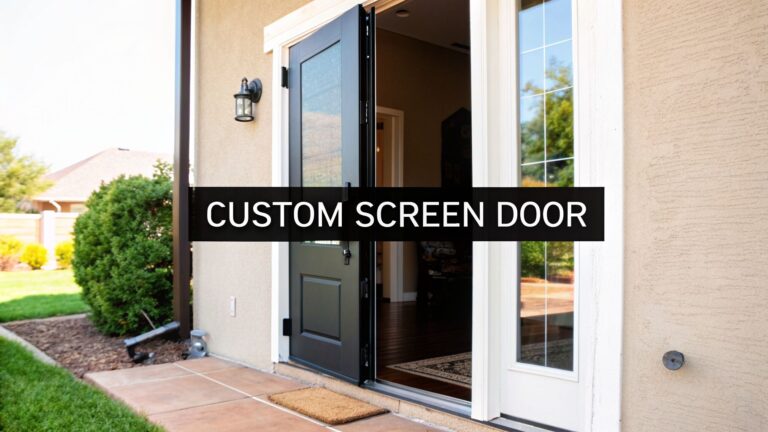 Finding a Custom Screen Door Near Me A Complete Local Guide