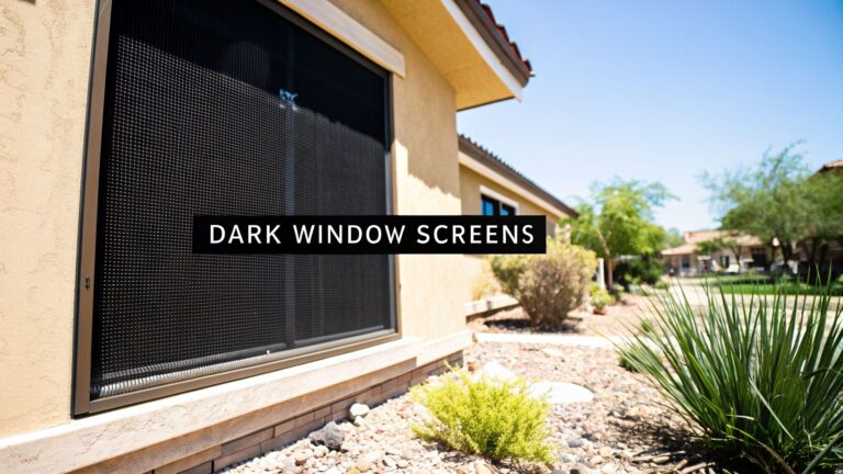 A Phoenix Homeowner’s Guide to Dark Window Screens