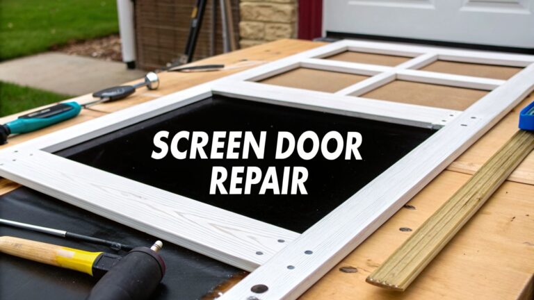 A Homeowner’s Guide to Flawless Door Screen Repair