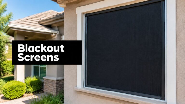 Exterior Blackout Screens: The Ultimate Homeowner's Guide