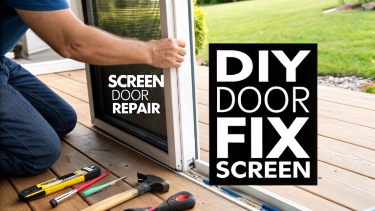 Fixing patio screen door: A Practical DIY Guide