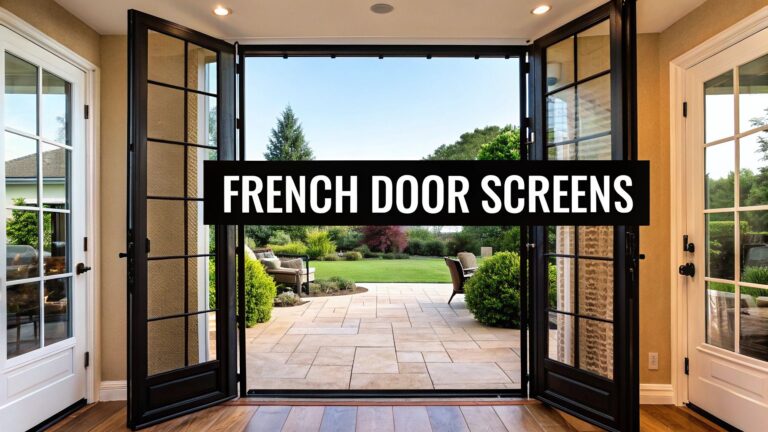 A Homeowner’s Guide to French Door Screen Door Options