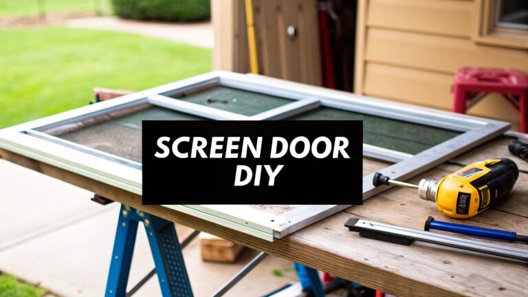 How Do You Rescreen a Screen Door A DIY Homeowner’s Guide