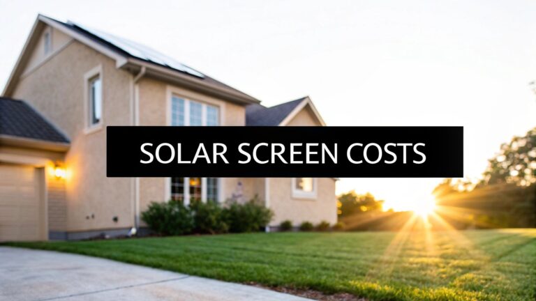 How Much Do Solar Screens Cost? A Practical Guide for Homeowners