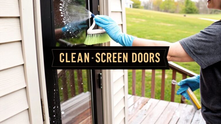 How to Clean Screen Doors Like a Pro