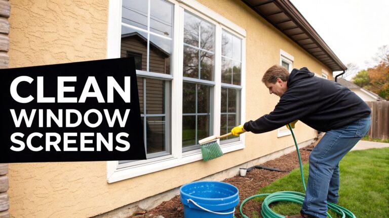 How to Clean Window Screens Like a Pro
