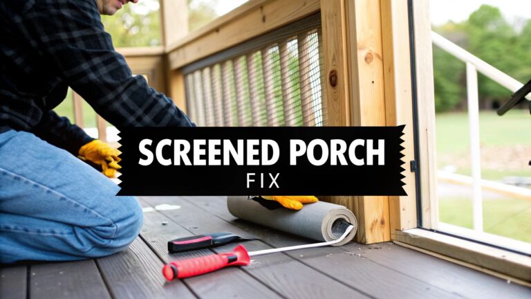 How to Fix a Screened In Porch: Easy DIY Repair Tips