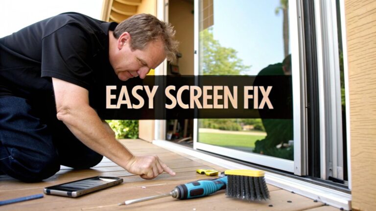 How to Fix Sliding Screen Door Quickly & Easily