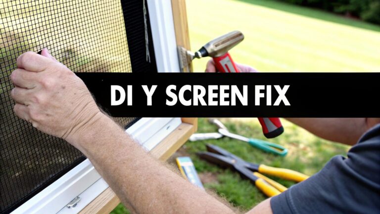 A Practical DIY Guide on How to Fix Window Screens