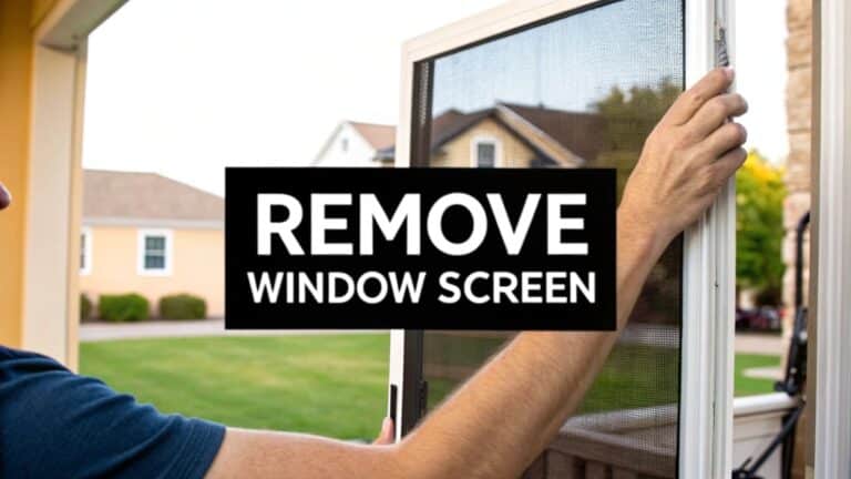How to remove window screen: Safe, Simple Steps for Any Type