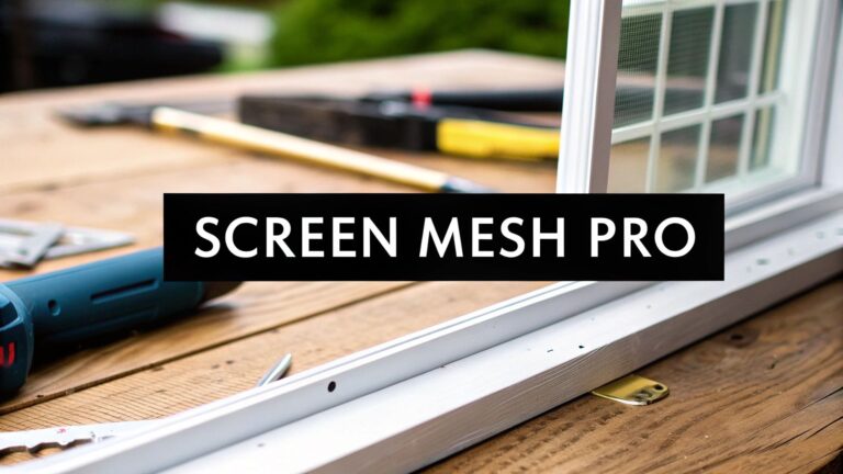 How to Replace Window Screen Mesh Like a Pro