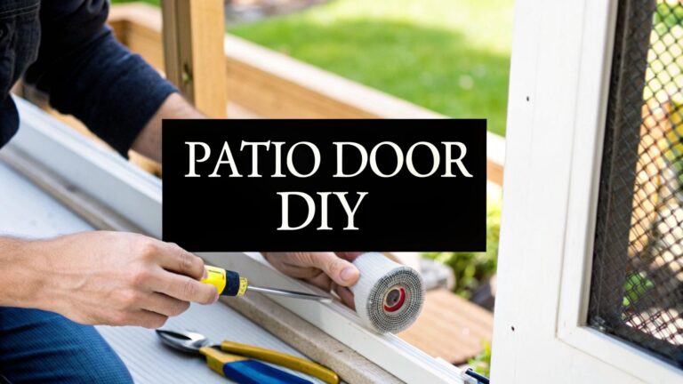 How to Rescreen a Patio Door a DIY Guide for a Perfect Finish