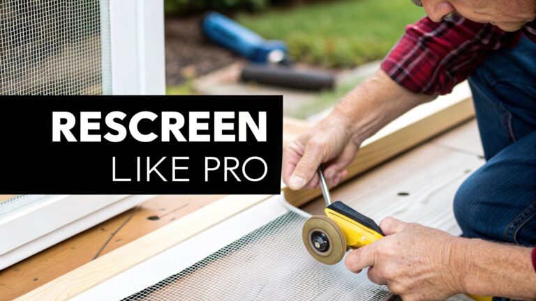 How to Rescreen a Screen Door: A DIY Guide to Pro Results