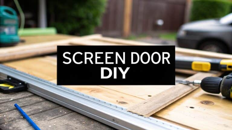 How to Rescreen a Sliding Screen Door the Right Way