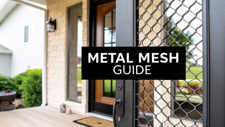 Your Guide to Choosing a Metal Mesh Door Screen