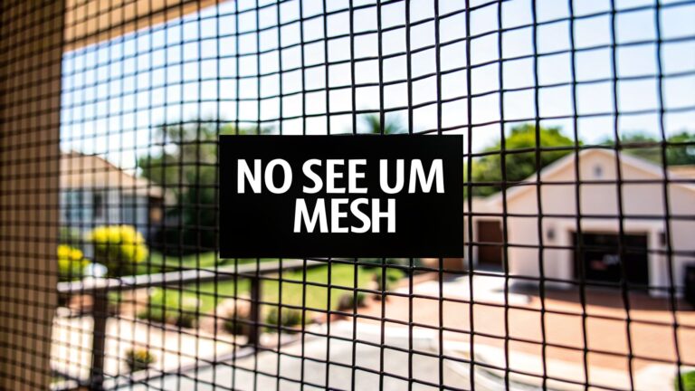A Homeowner’s Guide to No See Um Screen Mesh