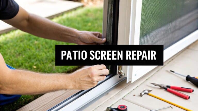 A Practical Guide to DIY Patio Door Screen Repair