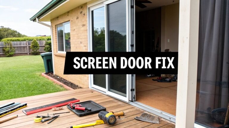 Patio Screen Door Repair Your DIY Fix-It Guide