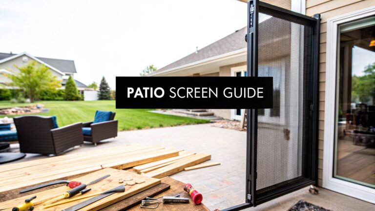 Patio Screen Installation: A Complete Guide to Materials, Costs, and Tips