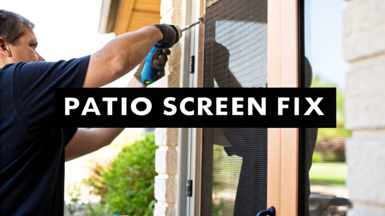 A Homeowner’s Guide to repair patio door screen: Quick DIY Fixes