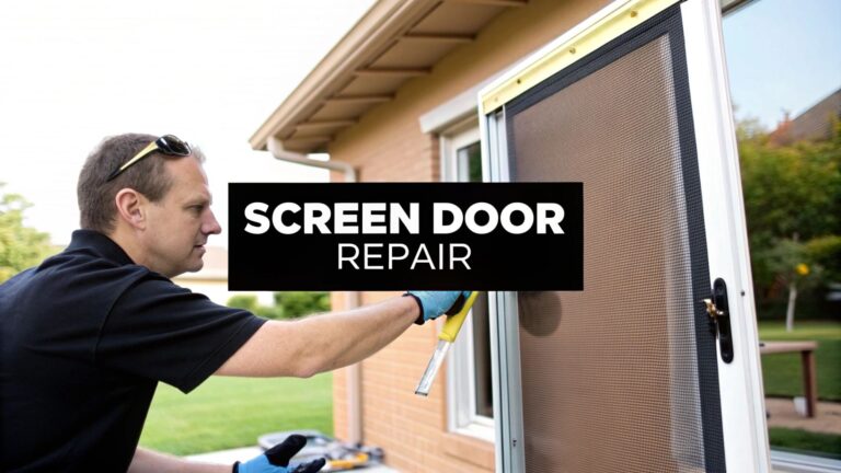 Repair Patio Screen Door: repair patio screen door Quick Fix Guide