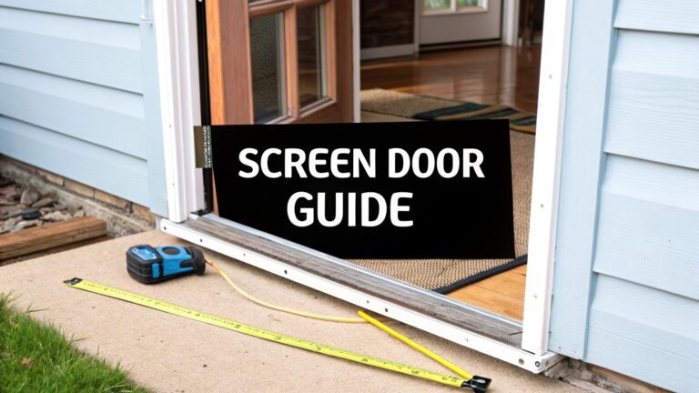 A Homeowner’s Guide to Replacing Screen Doors