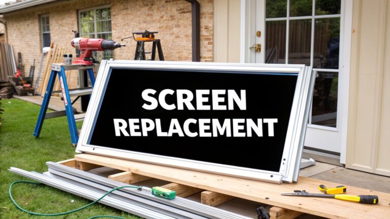 Your Guide to Replacing Screen in Sliding Door