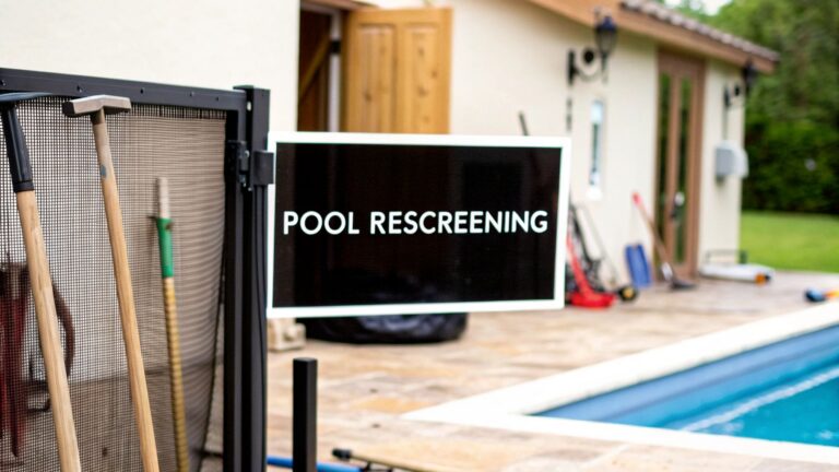 A Homeowner’s Guide to Rescreening Pool Enclosures