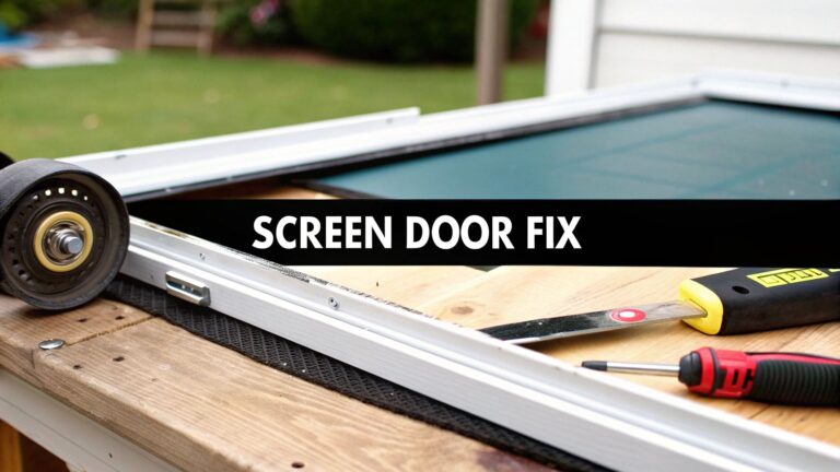 DIY Guide: rescreening screen door—fast, easy fix