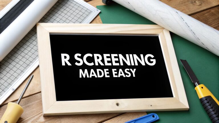 Top Tips for rescreening window screens and a Smooth DIY Finish