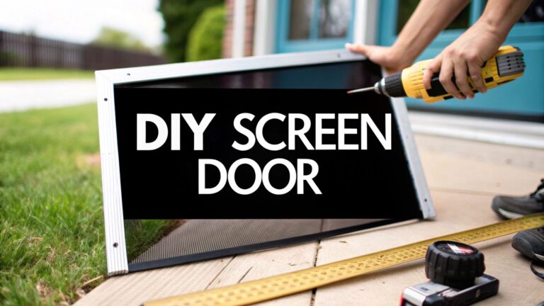 DIY Retractable Screen Door Installation Guide