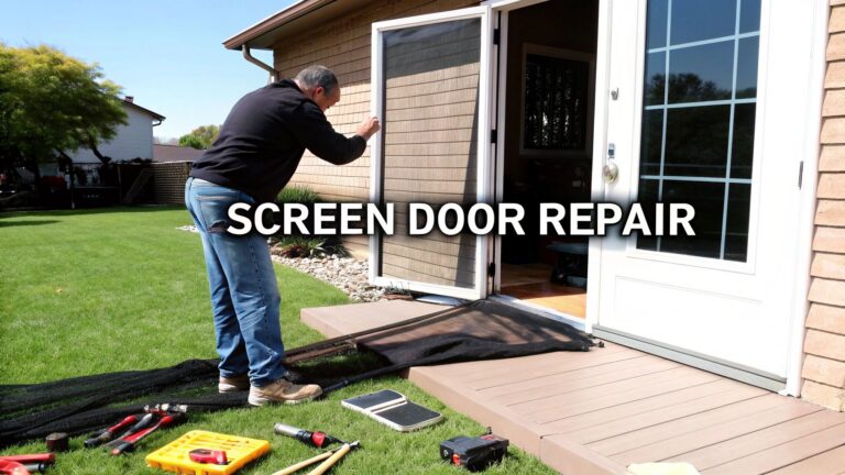 DIY Retractable Screen Door Repair Guide