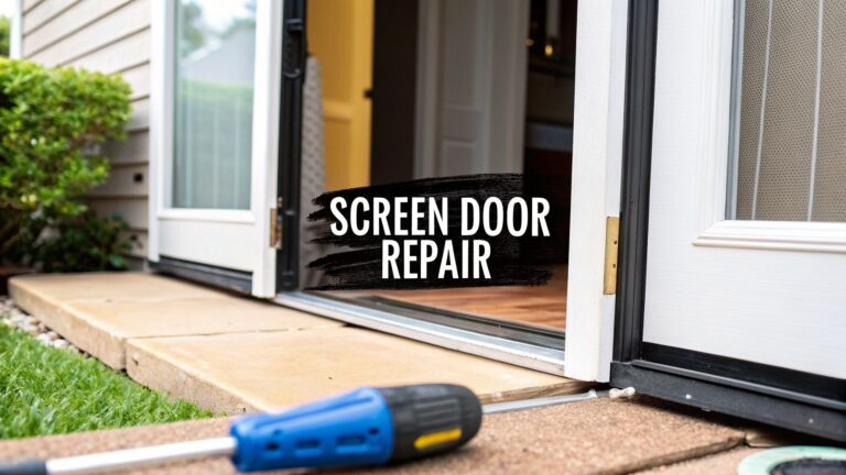 A Homeowner’s Guide to Retractable Screen Doors Repair