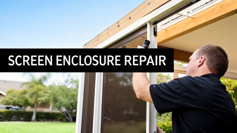 DIY Guide to Screen Enclosures Repair