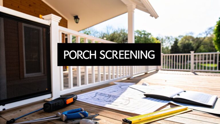 Screen in Porch: How to Screen a Porch for Your Arizona Home (screen in porch)