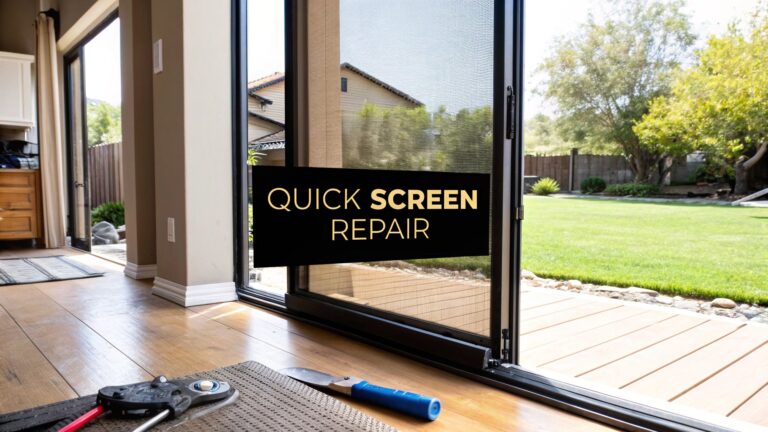 Screen Repair Patio Door: Quick Fixes & Pro Tips