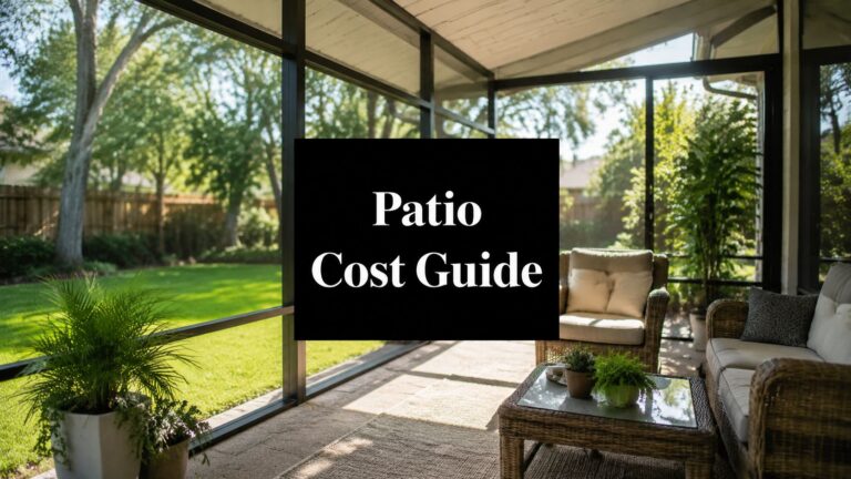 Screened in Patio Cost: Your 2026 Pricing Guide