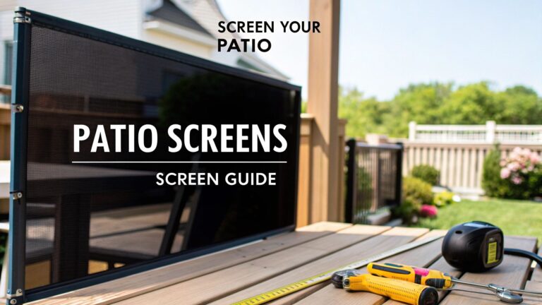 Your Complete Guide to Installing and Choosing Screens for Patios