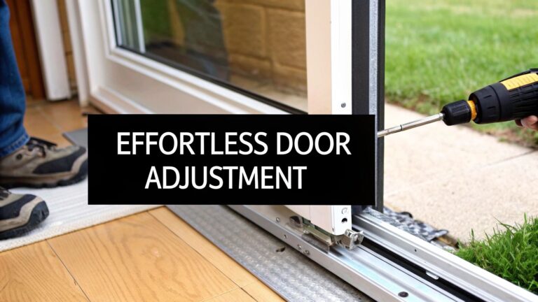 Sliding Screen Door Adjustment Made Easy