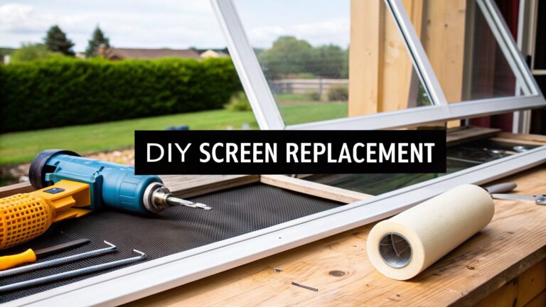 DIY Sliding Window Screen Replacement Guide