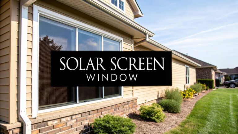 A Homeowner’s Guide to the Solar Screen Window