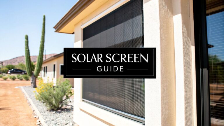 Choosing the Best Solar Window Screen Material for Your Home