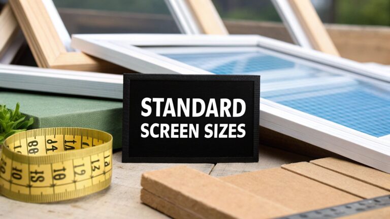 The Ultimate Guide to Standard Window Screen Size Charts