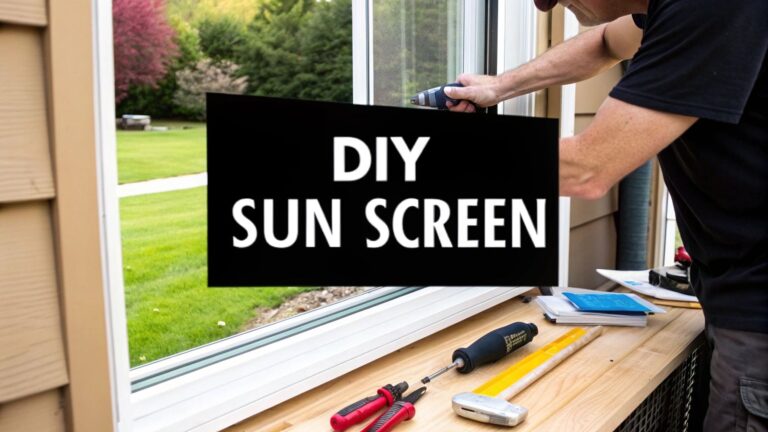 DIY Sun Screen Repair and Installation Guide