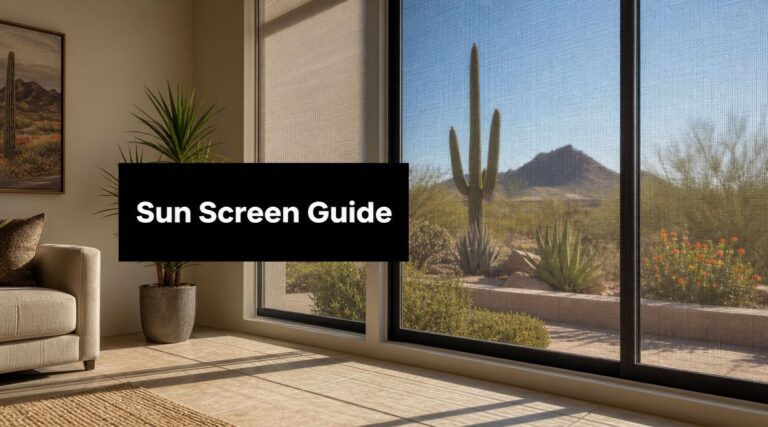 Sun Screens for Windows: A Phoenix Homeowner’s Guide