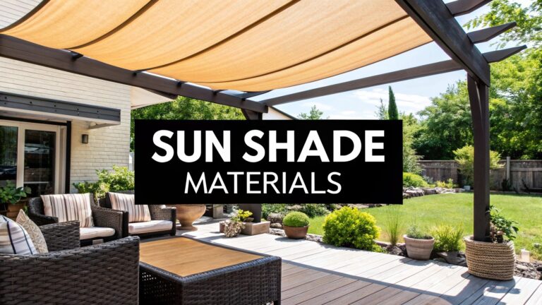 Sun Shade Material: A Guide to sun shade material options for UV & durability